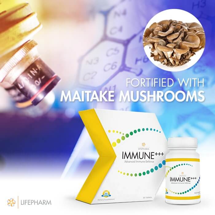 IMMUNE+++ has Maitake Mushrooms.